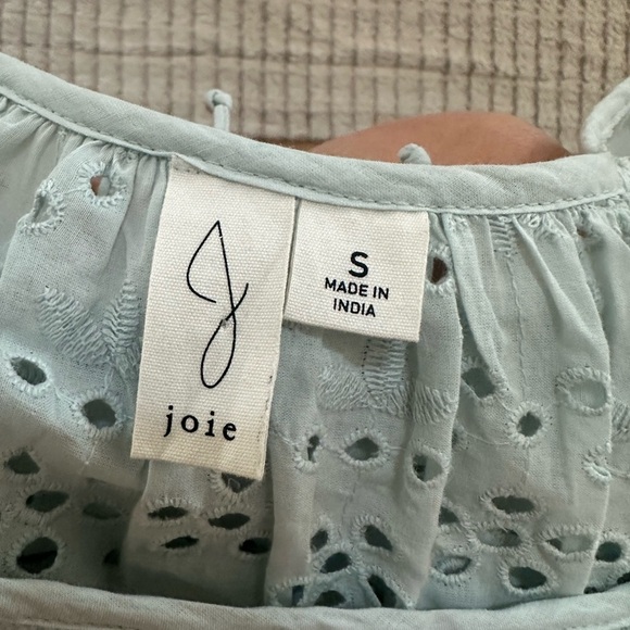 Joie Sky Blue Eyelet Top - Picture 3 of 3